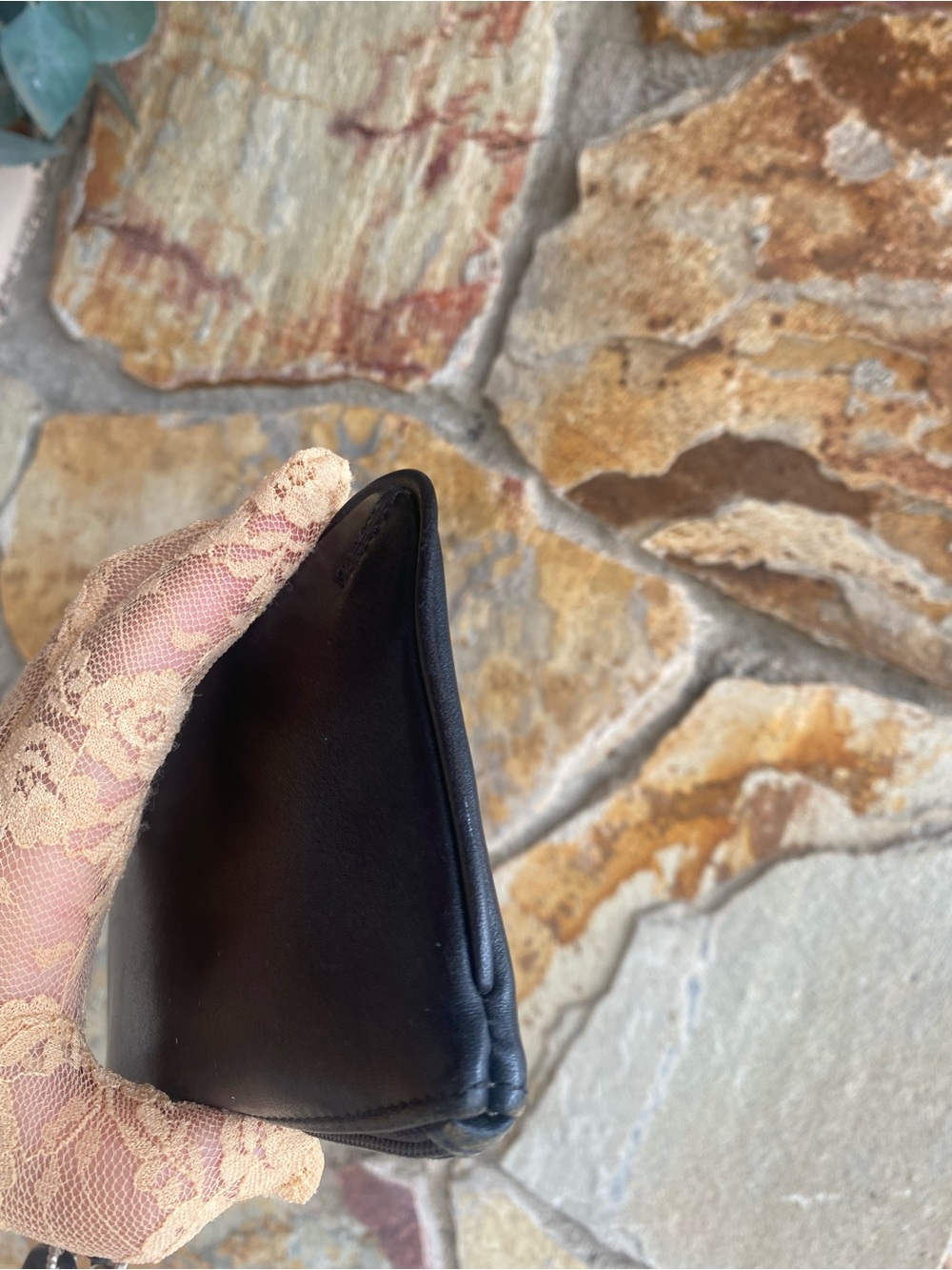 Coach Black Leather Wristlet with Detachable Strap - Picture 12 of 12
